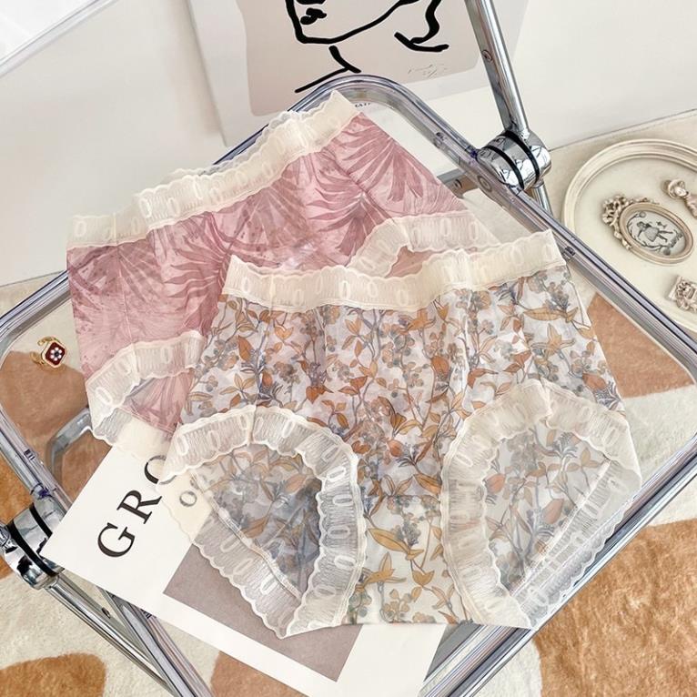 Quần Lót Nữ Softie Tàng Hình Voan Tuyết Vintage Cao Cấp 9910