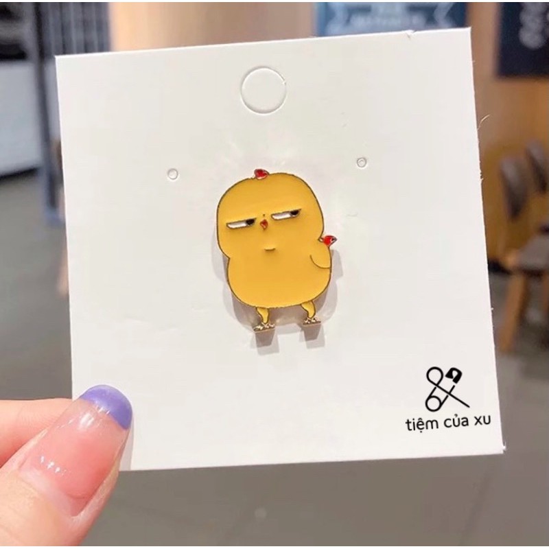 Huy hiệu cài áo, Pin cài áo, balo, túi xách họa tiết động vật đáng yêu - tiemcuaxu