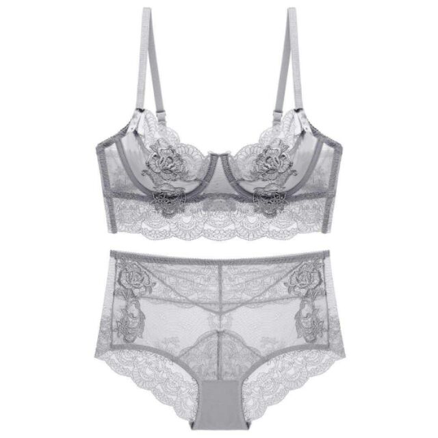 Bộ lót Charm hoa hồng không đệm ren SIÊU MỀM, ôm khít, nâng ngực, dễ chịu thoải mái | BigBuy360 - bigbuy360.vn