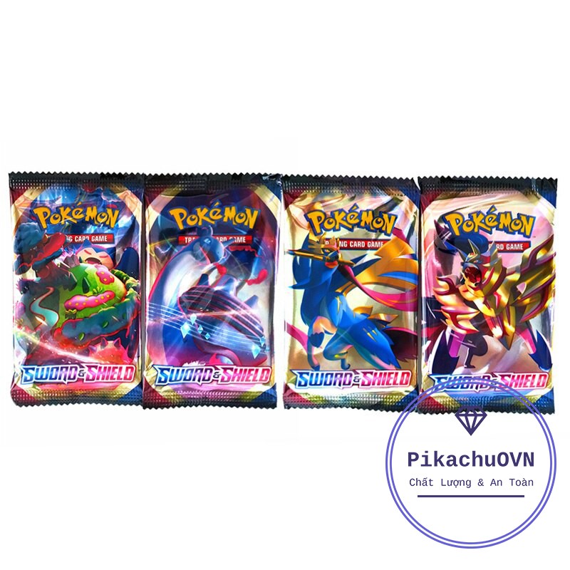 Bộ Thẻ Bài Pokemon 324 Thẻ Trading Card Game Swoad & Shield TCG Sưu Tập Đẹp Đọc Đáo