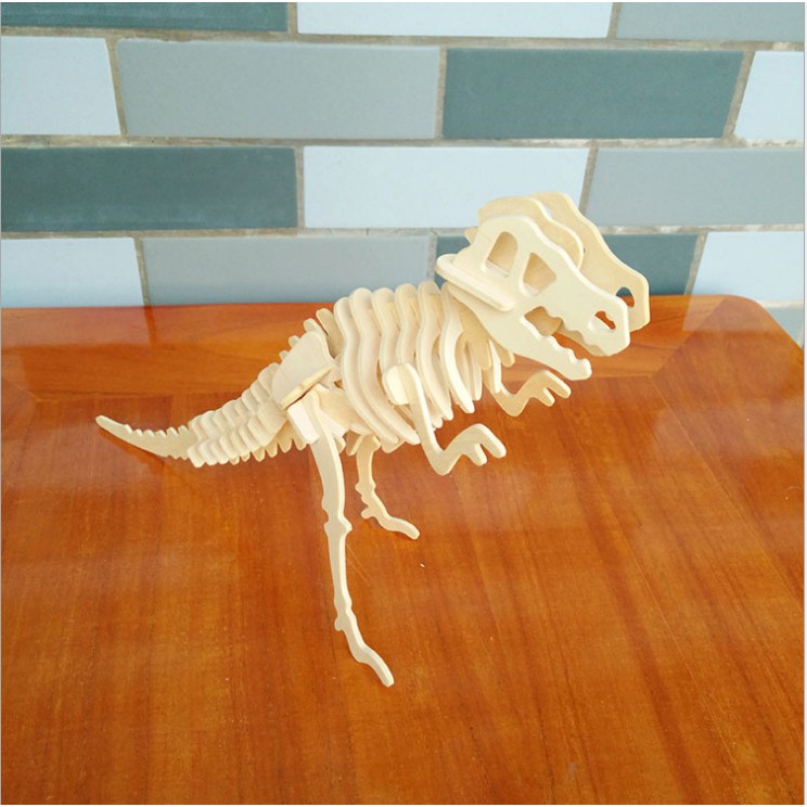 [Mã LIFETOYS1 giảm 30K đơn 99K] Đồ chơi lắp ráp gỗ 3D Mô hình Khủng Long Bạo Chúa T-rex