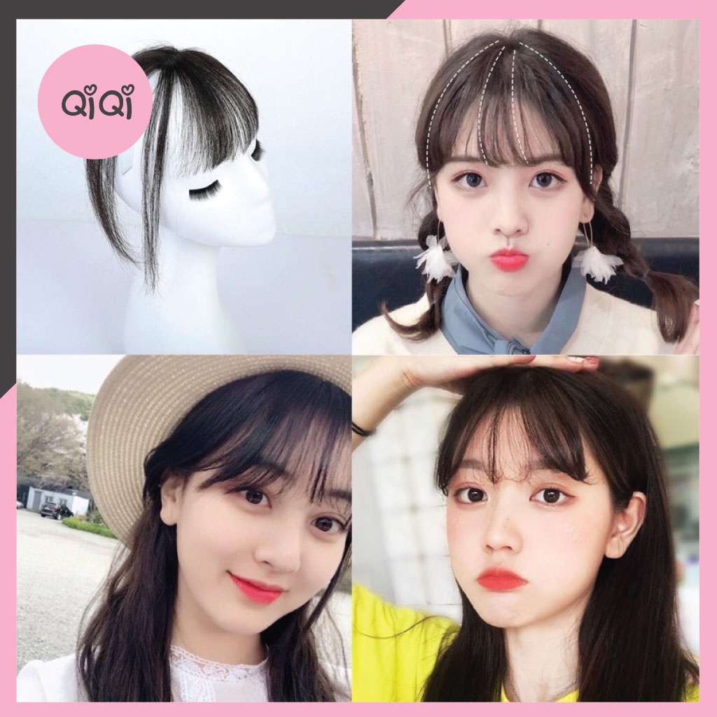 Mái thưa giả 3D che hói dễ dàng tạo kiểu QiqiShop