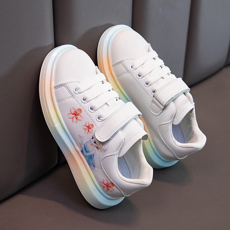[Rẻ nhất shopee] Giày thể thao bé gái, giày đi học bé gái Elsa mẫu mới nhất HQ049
