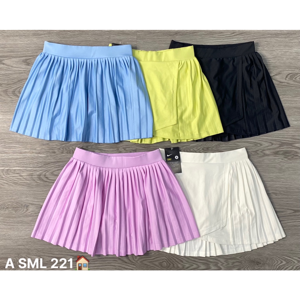 Chân Váy Thể Thao Nữ Chơi Tennis, Cầu Lông, Golf Cao Cấp 2 Lớp Có Túi - VXL02