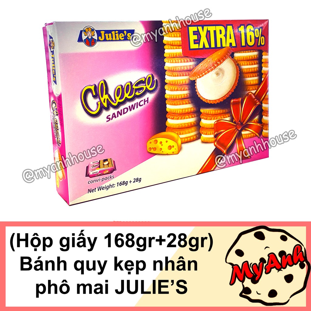 BÁNH QUY NHÂN BƠ ĐẬU PHỘNG PHÔ MAI JULIE’S DATE T5/2023