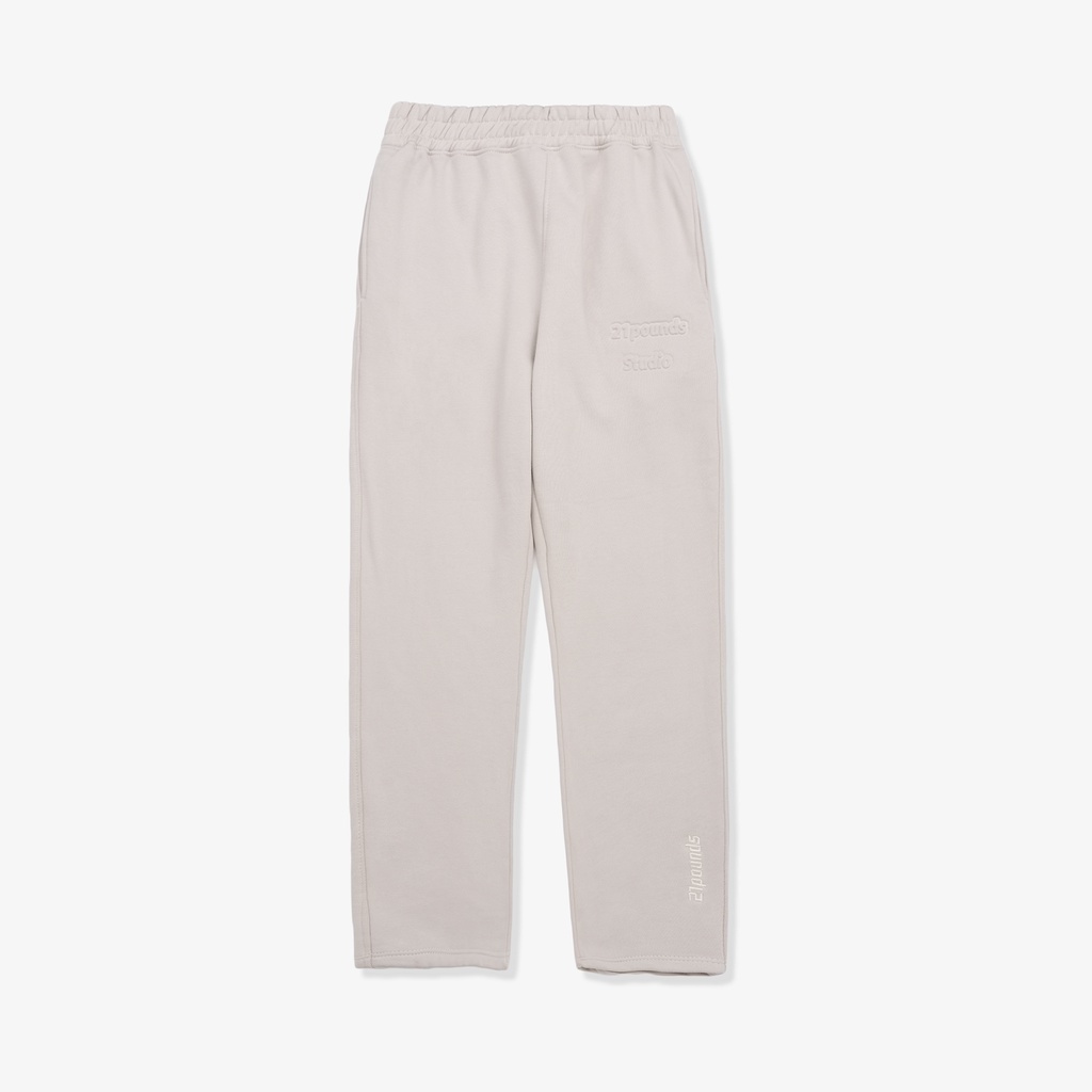 Quần nỉ bông ống suông 21pounds Embossed