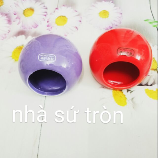 Nhà sứ tròn dành cho hamster