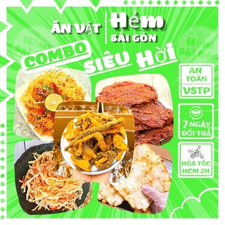 Combo siêu hời , khô bò miếng mềm,da cá trứng muối, khô gà , mực xé hấp dừa , cá thiều miếng giá sốc kèm quà tặng to bự.