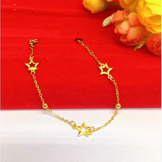 Vòng Tay Chuỗi Hạt Hình Ngôi Sao Tự Xỏ