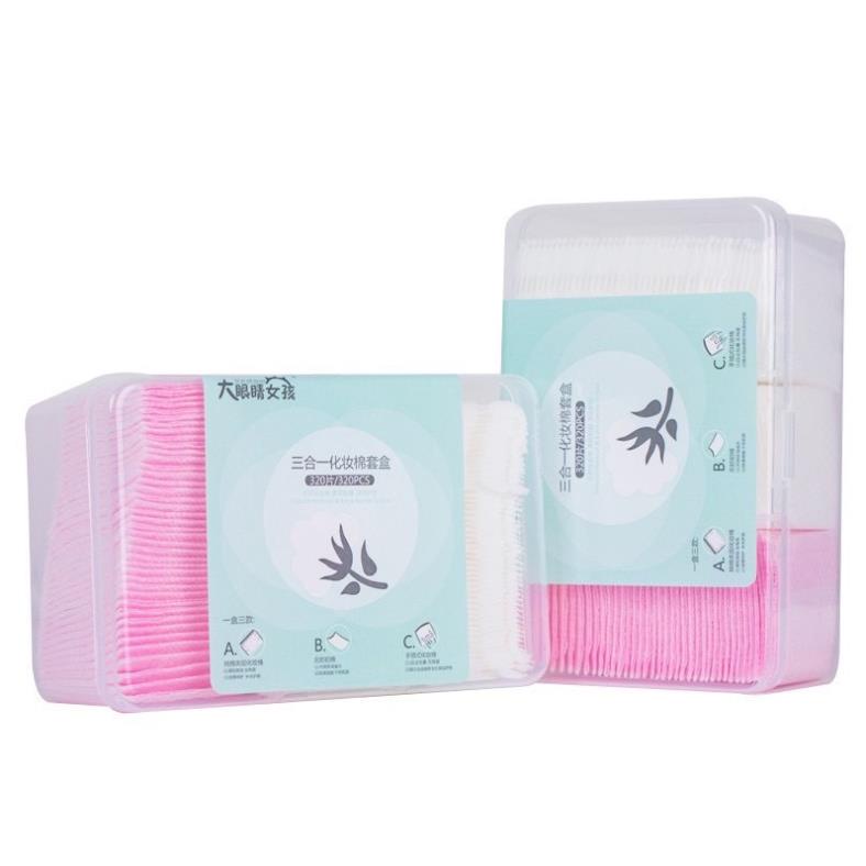 Hộp Bông Tẩy Trang 320 Miếng Siêu Mịn Siêu Hót,100% Cotton Mềm Mịn