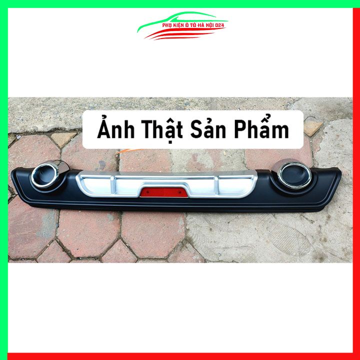 Lippo, líp chia pô ô tô Vios 2014-2018 mẫu 2 pô tròn màu bạc chuẩn form xe thể thao