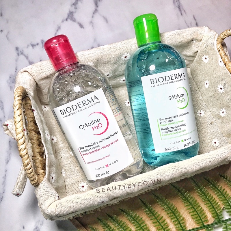 Nước tẩy trang Bioderma Micellar Sensibio H2O sạch bụi bẩn, thông thoáng da - 500ml