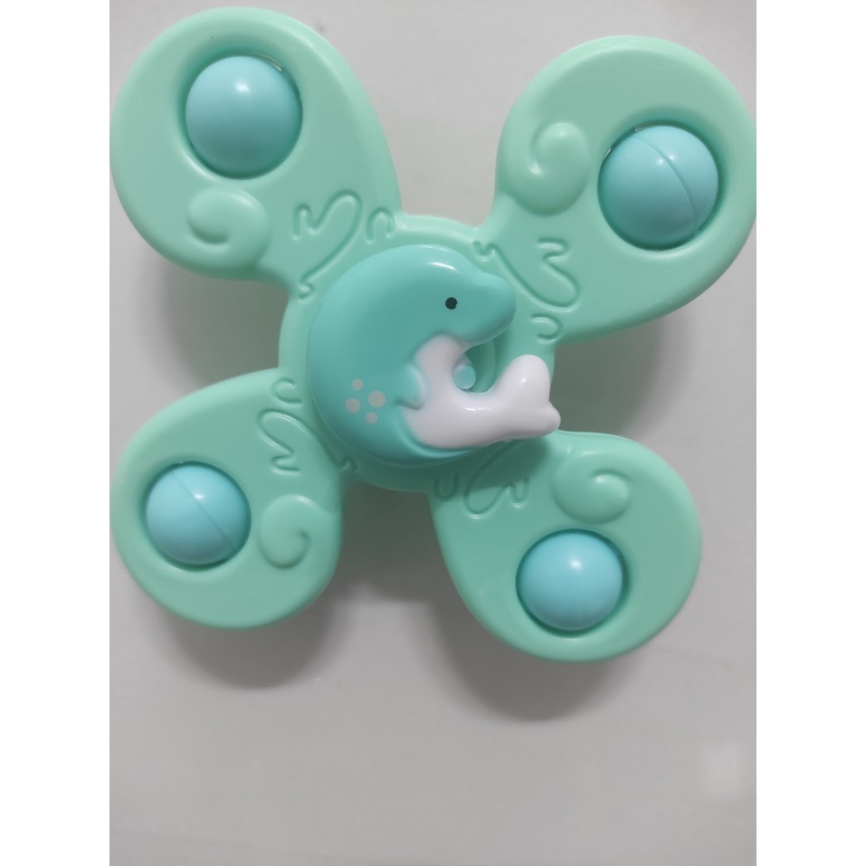 Đồ chơi con quay spinner hình cá heo đáng yêu 4 cánh vui nhộn cho bé, nhựa ABS an toàn