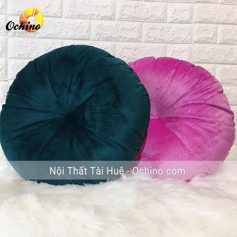 Nệm Tròn, Gối Tròn Tựa Lưng Sofa (Đủ Màu)