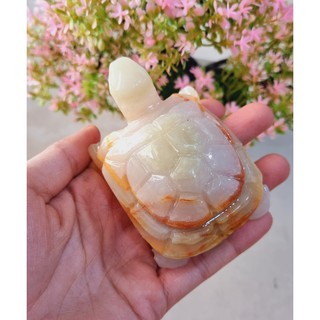 Cụ Rùa ngọc Pakistan bằng đá tự nhiên size 8cm