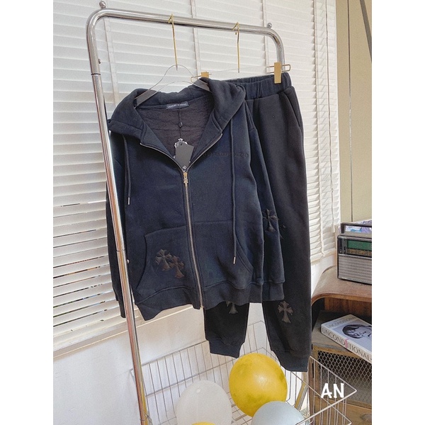 Set bộ nỉ CH kéo khoá hàng QC cao cấp