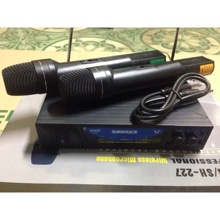 Micro không dây SHURE 277 mic cầm tay không dây hát karaoke