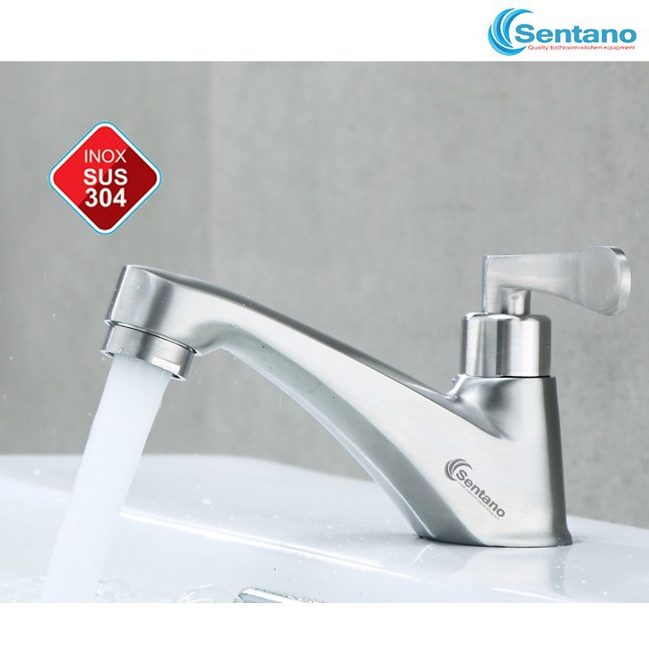 Vòi lavabo lạnh rửa mặt inox 304 cao cấp STN-602 - chậu lanh | BigBuy360 - bigbuy360.vn