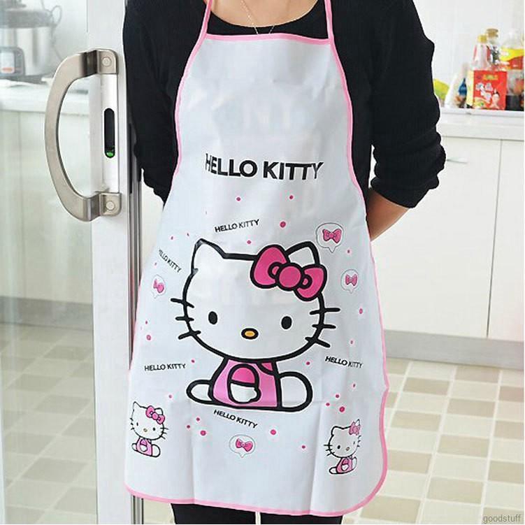 Tạp dề họa tiết mèo Hello Kitty đáng yêu 70cm * 50CM