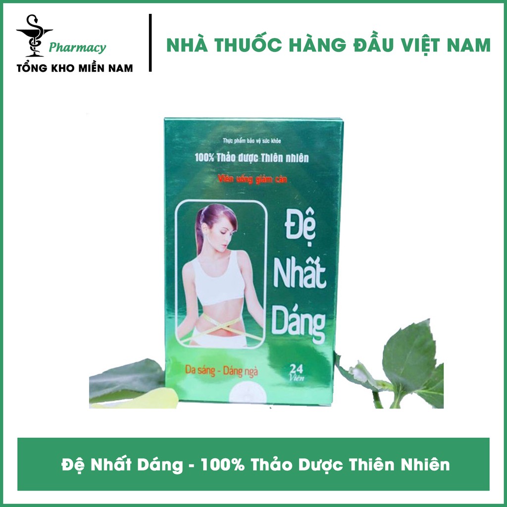 Giảm Cân Đệ Nhất Dáng - 100% Thảo Dược Thiên Nhiên Hộp 24 Viên