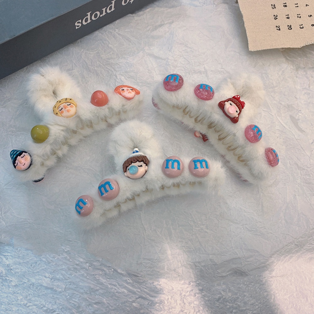 1 Kẹp Tóc Hình Thú Nhồi Bông Dễ Thương Cho Nữ