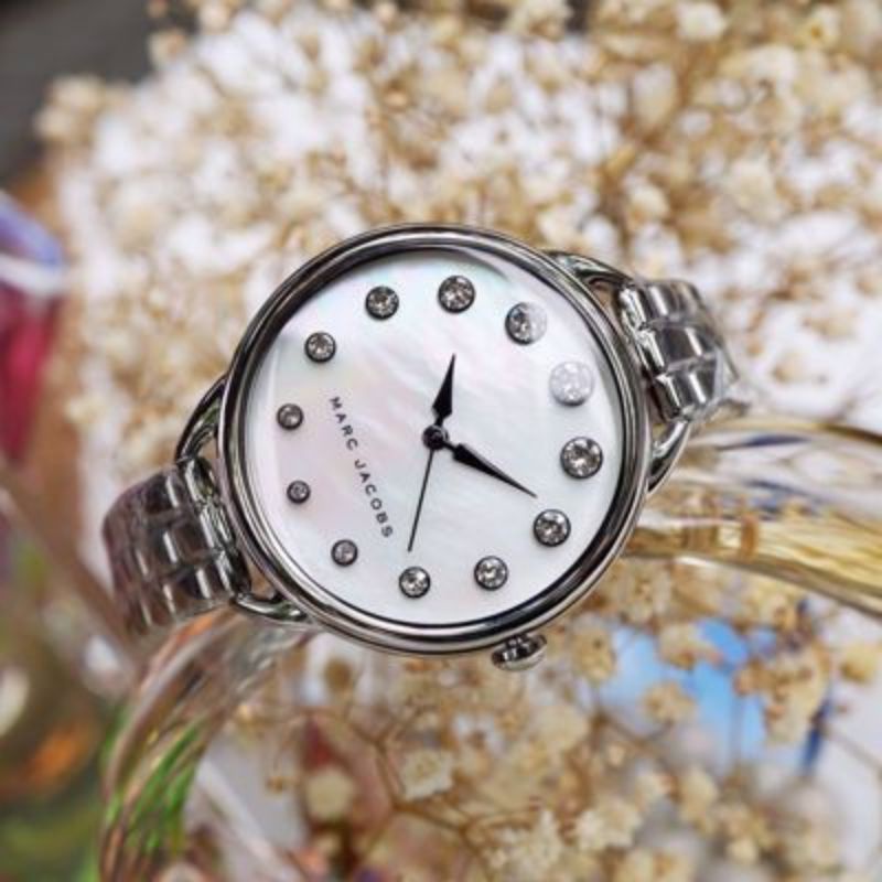 Đồng Hồ Nữ MJ ROUND FACE marcjacobs mặt tròn đá shaphia
