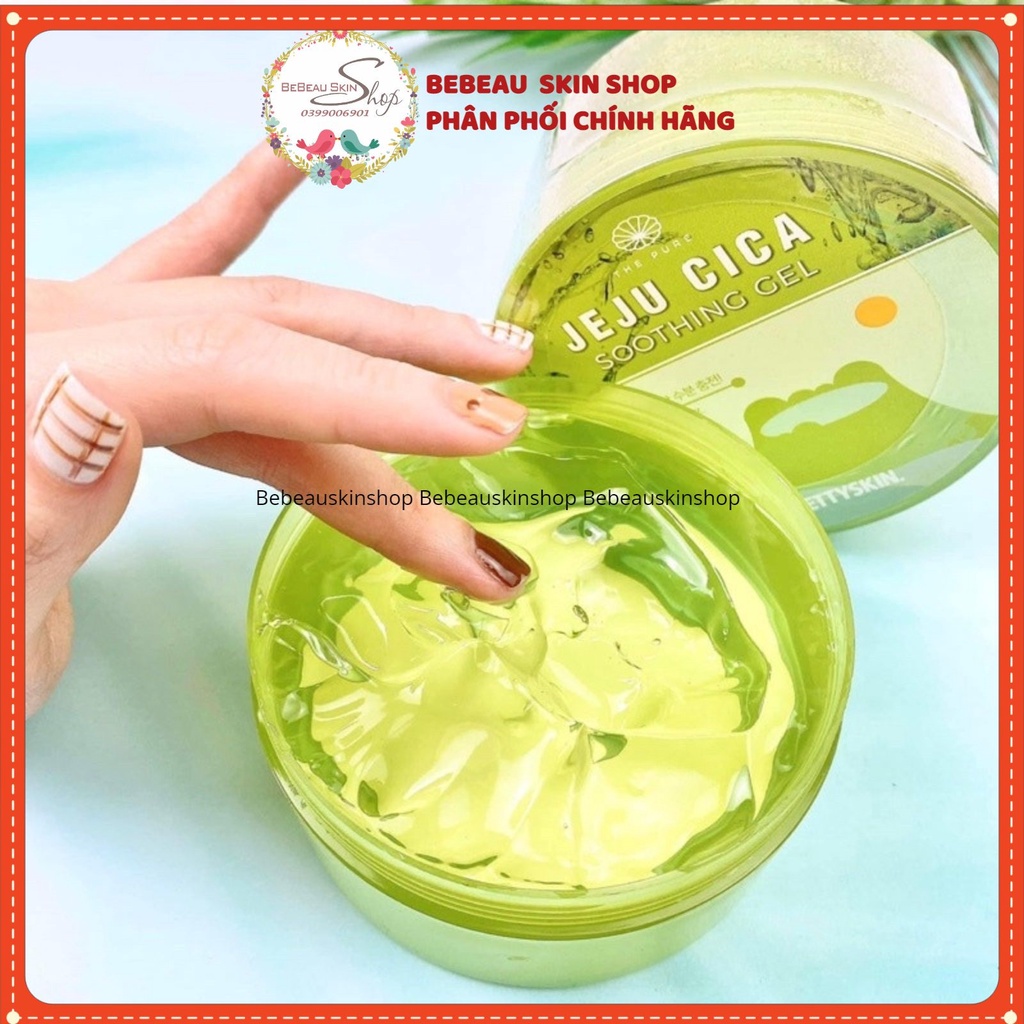 Gel Dưỡng Đa Năng Rau Má Jeju Cica Soothing Gel Pretty Skin 300g