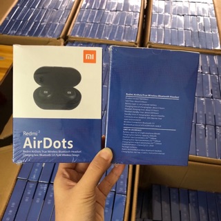 [BÁN CHẠY]Tai Nghe Bluetooth Airdot Redmi2 Đen True Wireless TWS Bluetooth Công Nghệ 5.0 Kèm Đốc Sạc, Cảm Biến Tự Động.