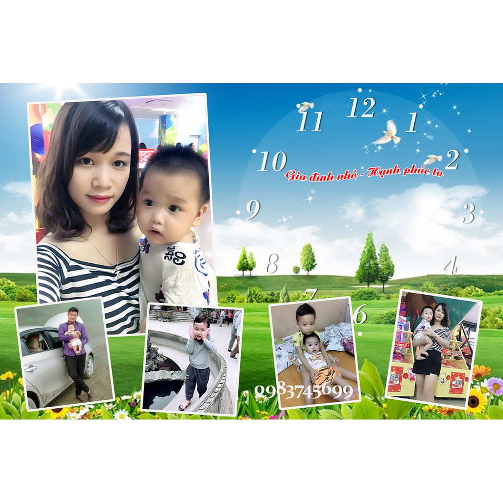 Đồng hồ in ảnh theo yêu cầu