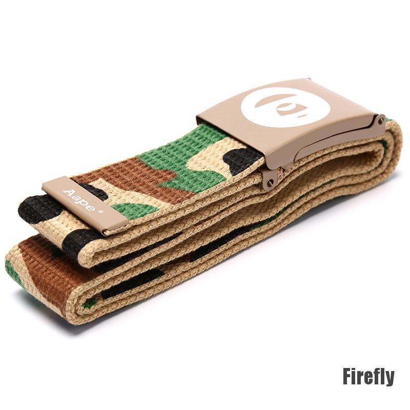 Thắt Lưng Vải Canvas Họa Tiết Rằn Ri Cá Tính Thời Trang