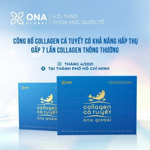Collagen cá tuyết Nauy Cocayhoala làm đẹp da, da săn chắc, căng bóng ngậm nước ẩm mượt chỉ sau 30 ngày