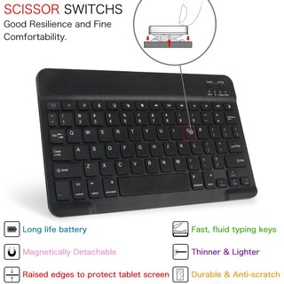 Bàn phím Bluetooth ko dây cho tablet táo Pro Mini Android IOS
