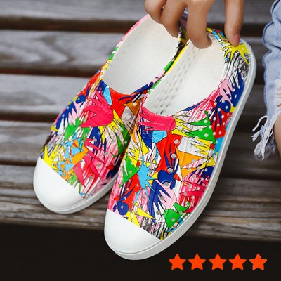 Giày native💖FREESHIP💖 giày native họa tiết 3 màu bán chạy SHINNATIVE tặng thêm 2 jibitz native