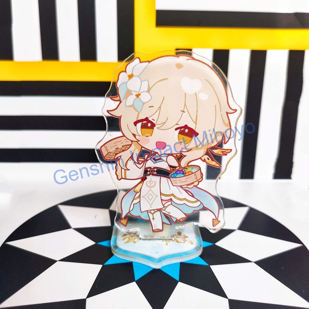 Mô hình standee nhân vật LUMINE 2 game Genshin Impact mẫu nhà hàng