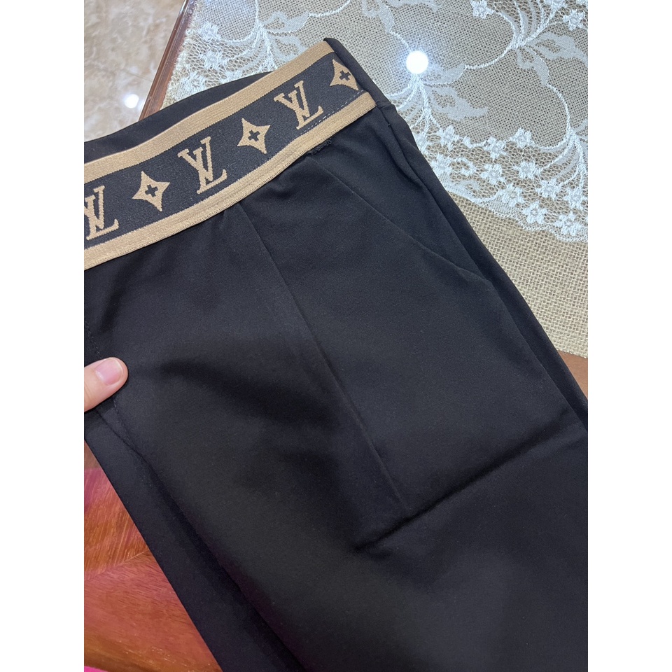 Quần Baggy  Lưng Thun/ Chun Co Dãn 4 Chiều Chất 100% Umi Cạp Cao Chữ Trẻ Trung Năng Động