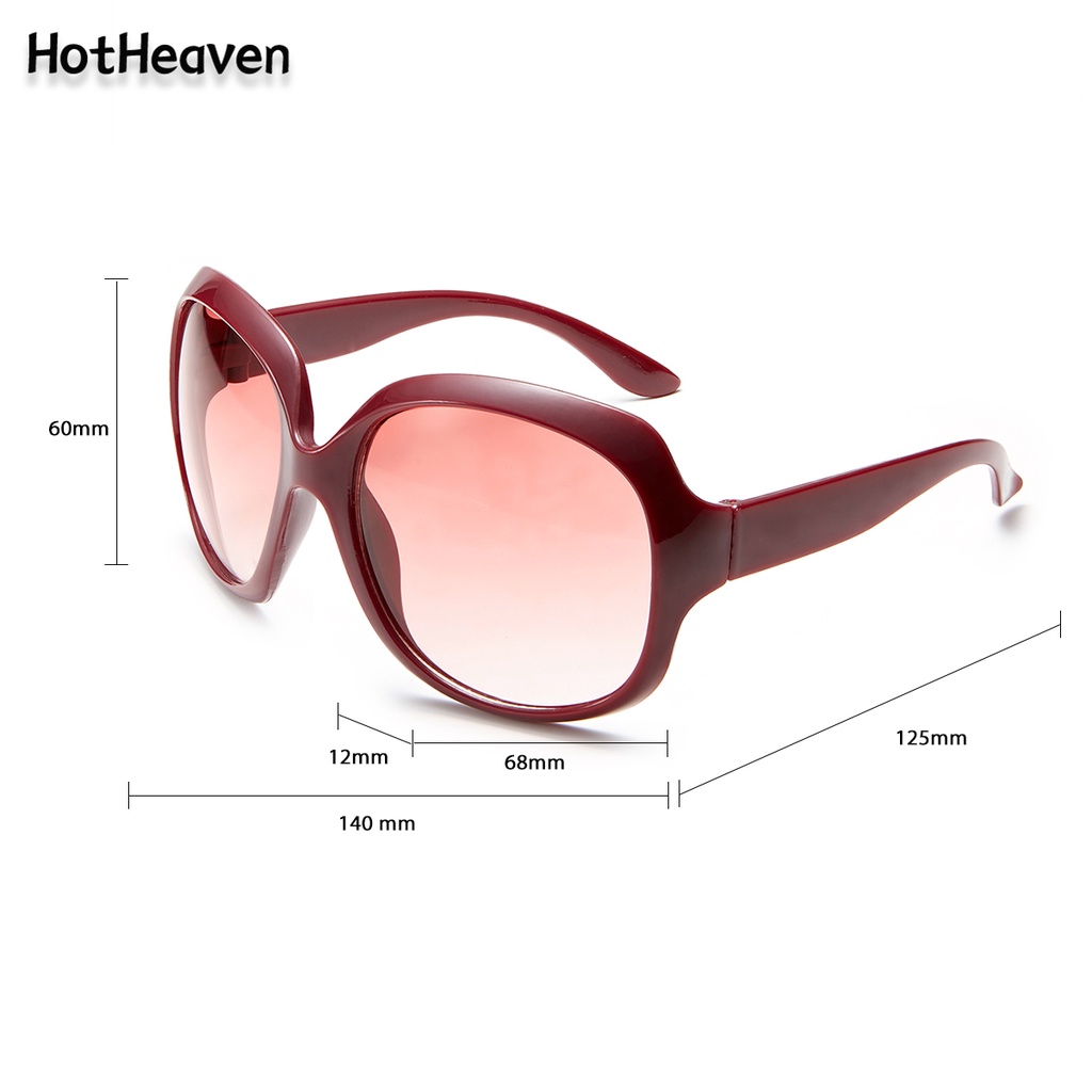 Kính Mát Gọng Oval Lớn Chống Tia UV Thời Trang 2 Kiểu Cho Nam &amp; Nữ