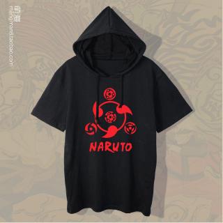 Áo Hoodie Tay Ngắn In Hình Naruto Sasuke Độc Đáo Cá Tính