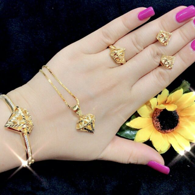 [RẺ VÔ ĐỊCH] Bộ trang sức mạ vàng 18k Midoshop VB426091918 - dùng đi tiệc cực kì sang chảnh