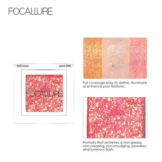 Phấn mắt FOCALLURE ánh nhũ màu đơn sắc 2.5g