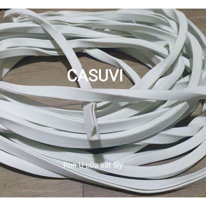 Cuộn 20m Ron Cao Su - Ron U Cửa Kính Sắt 5ly