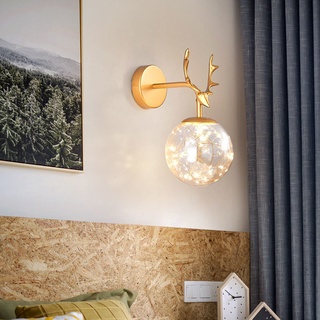 Phòng tường treo sáng LED phòng ngủ nhà đầu giường đèn tường cá nhân sáng tạo tường ánh sáng hậu hiện đại phòng kh