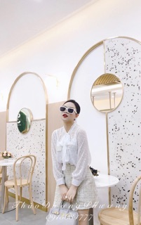set dạ trắng hàng thiết kế