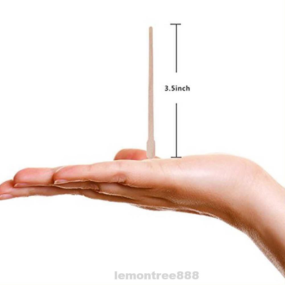 (Hàng Mới Về) Bộ 400 Que Gỗ Đầu Phẳng Cỡ Nhỏ Chuyên Dụng Cho Đánh Sáp Lông Mày | BigBuy360 - bigbuy360.vn