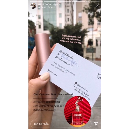 [Mã 1512FMCGSALE1 giảm 10% đơn 250K] Nước hoa chiết/Mẫu thử SO SCANDAL! 10ML chính hãng | BigBuy360 - bigbuy360.vn