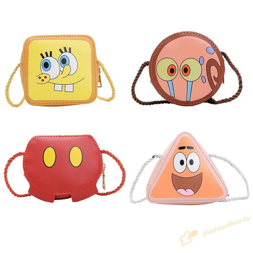 ✿IF✿ Women Mini Shoulder Bag Leather Cute Cartoon Girl Messenger Bags