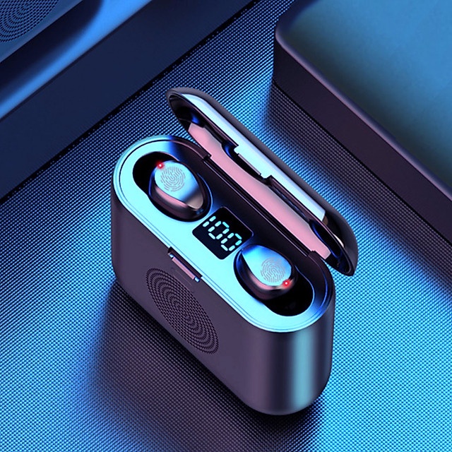 Tai nghe không dây F9 V5.0 KIÊM LOA DI ĐỘNG Bluetooth và PIN SẠC DỰ PHÒNG 2000mAh - Hàng chính hãng