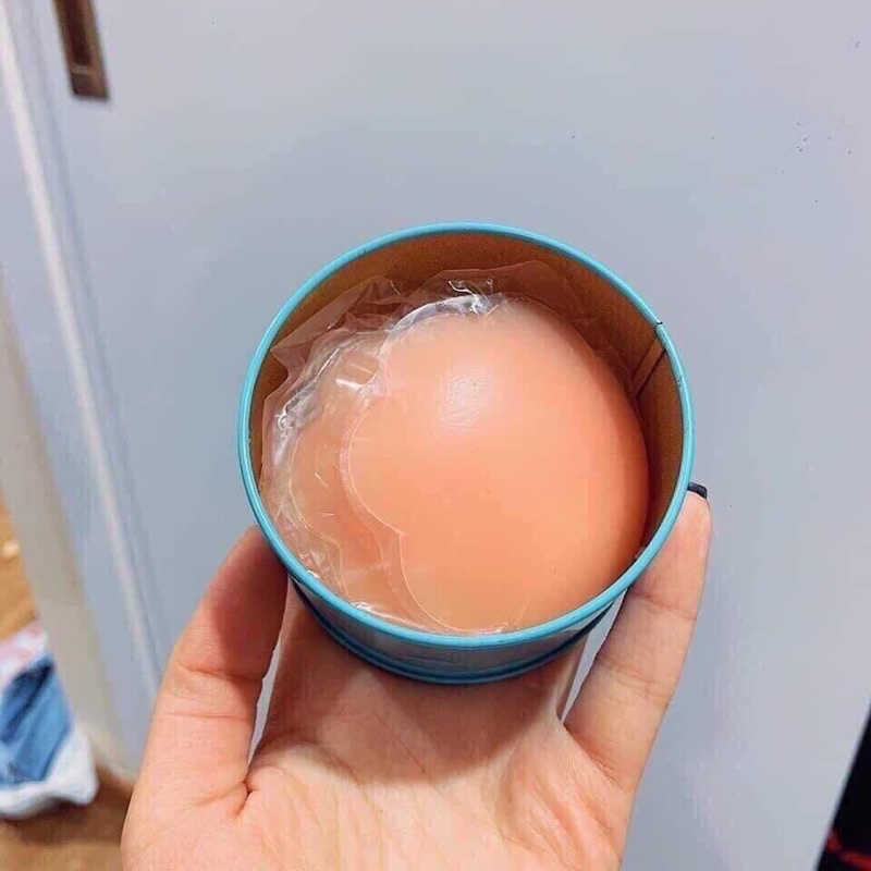 Hộp 10 Miếng 5 Cặp Dán Ngực Silicon siêu dính, dán Nhũ Hoa - Miếng Dán Ti