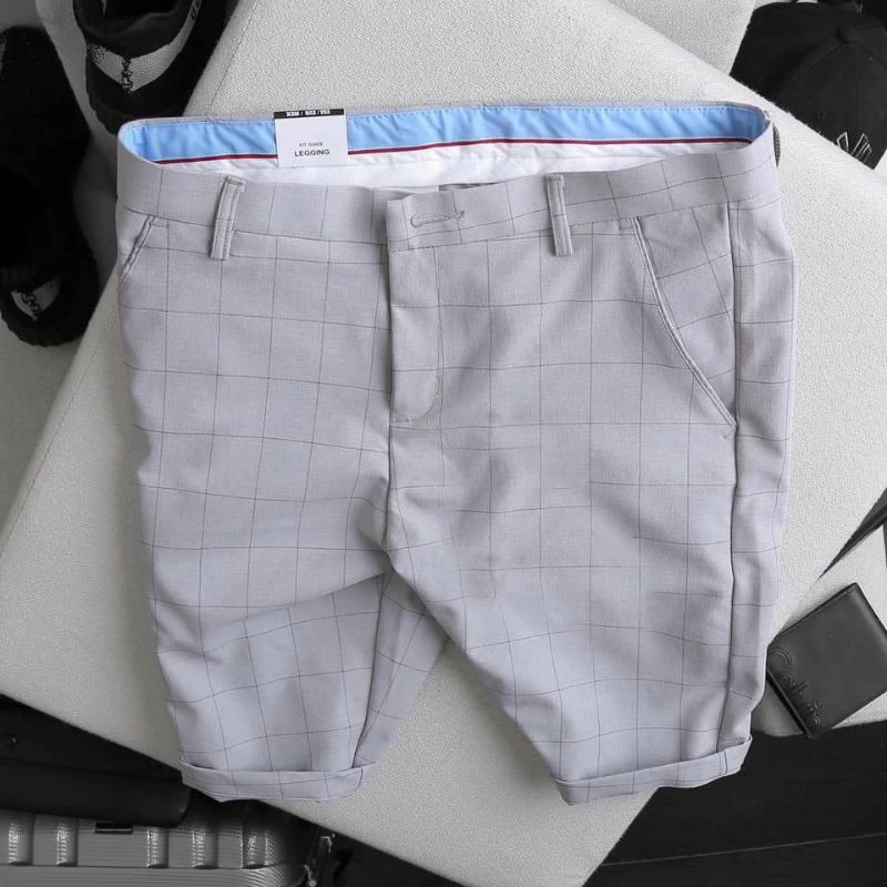 QUẦN SHORT TÂY NAM CARO CAO CẤP PHONG CÁCH HÀN QUỐC( vải co giản)