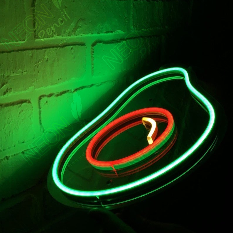 Đèn led neon hình quả Bơ kích thước 20x15 cm | trang trí phòng ngủ, decor góc làm việc - Pencil Neon Sign
