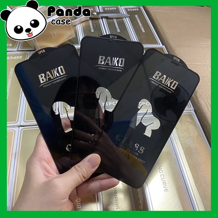 Kính cường lực iphone Kingkong BAIKO Cao cấp Chính hãng siêu mượt, siêu dẻo, chống bụi màng loa cực đỉnh - PandaCase